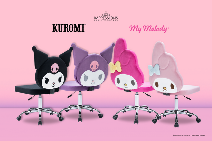 Introducing My Melody and Kuromi Vanity Chairs