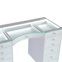 SlayStation® Concave Plus 2.0 Vanity Table w/ LED Light