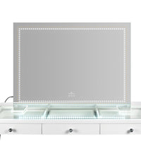 Stage Lite Pro Vanity Mirror- Dotted White- Front View