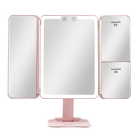 Flex Mini Trifold LED Makeup Mirror With Stand