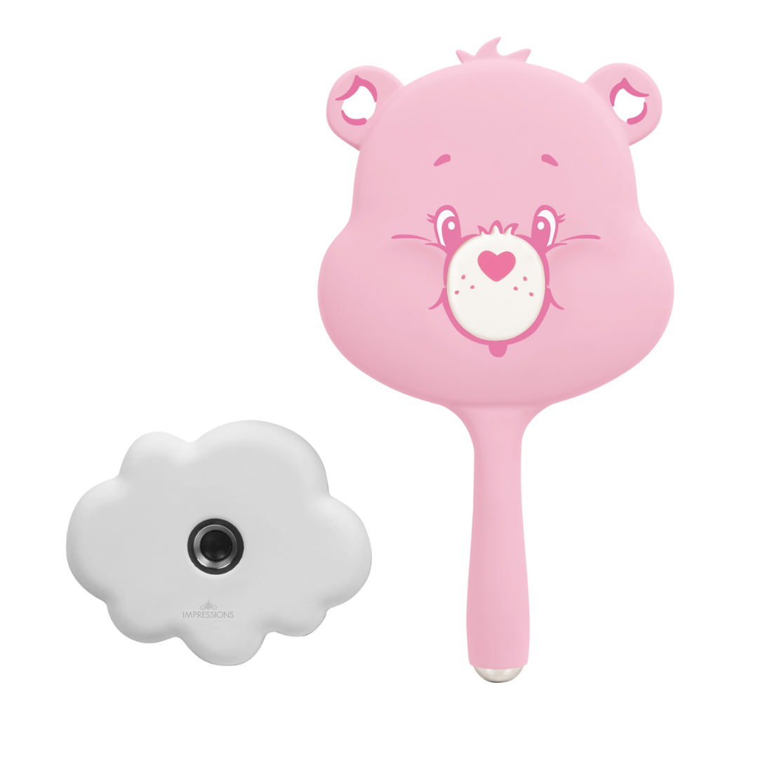Seven Dwarfs Photo Shower 美顔器 Care Bears™ Cheer LED Handheld Mirror • Impressions Vanity Co.