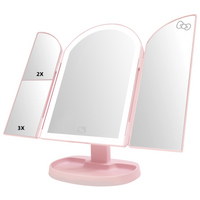 Hello Kitty® Bowtastic Arch Trifold LED Makeup Mirror