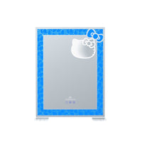 Hello Kitty® RGB "All Over" Vanity Mirror- Blue Lighting- Front