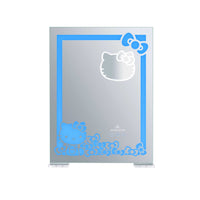 Hello Kitty® RGB "Bows" Vanity Mirror- Front- blue lighting