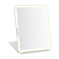 Touch Pad 2.0 Rechargeable LED Makeup Mirror with Flip Cover