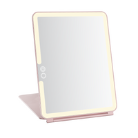 Touch Pad 2.0 Rechargeable LED Makeup Mirror with Flip Cover