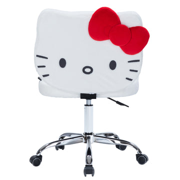 Hello Kitty® Teddy Fur Swivel Vanity Chair Back
