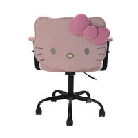 Hello Kitty® Linen Swivel Vanity Chair w/ Armrest