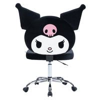 Kuromi kwaii vanity swivel chair qt back