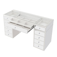 SlayStation® Luxe Premium Mirrored Vanity Table