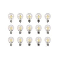 Clear LED Globe Bulbs, Dimmable (Cool White, 6W)