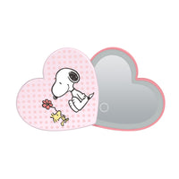 Peanuts™ Snoopy Swivel Heart Bow LED Compact Mirror