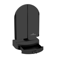 Darling Arch Trifold LED Tri-Tone Makeup Mirror With Drawer