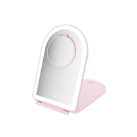 Elera Arch LED Travel Mirror w/ 10x Magnified Mirror