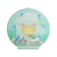 Grogu™ "Floating Frogs" Round Folio LED Makeup Mirror