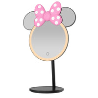 Minnie Mouse Bowtiful LED Tabletop Makeup Mirror Yellow Warm Light