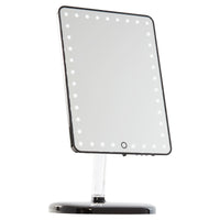Touch Pro LED Makeup Mirror with Bluetooth Audio+Speakerphone & USB Charger