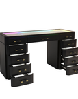 SlayStation® Maison Premium Vanity Table w/ RGB Light + Vanity Mirror Bundle