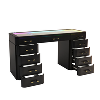 SlayStation® Maison Premium Vanity Table w/ RGB Light + Vanity Mirror Bundle