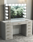 SlayStation® Maison Premium Vanity Table w/ RGB Light + Vanity Mirror Bundle