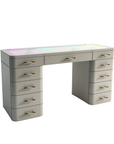 SlayStation® Maison Premium Vanity Table w/ RGB Light + Vanity Mirror Bundle