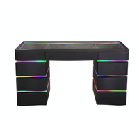 SlayStation® Nebula Vanity Table with RGB Light + Vanity Mirror Bundle