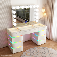 SlayStation® Nebula Vanity Table with RGB Light