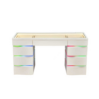 SlayStation® Nebula Vanity Table with RGB Light + Vanity Mirror Bundle