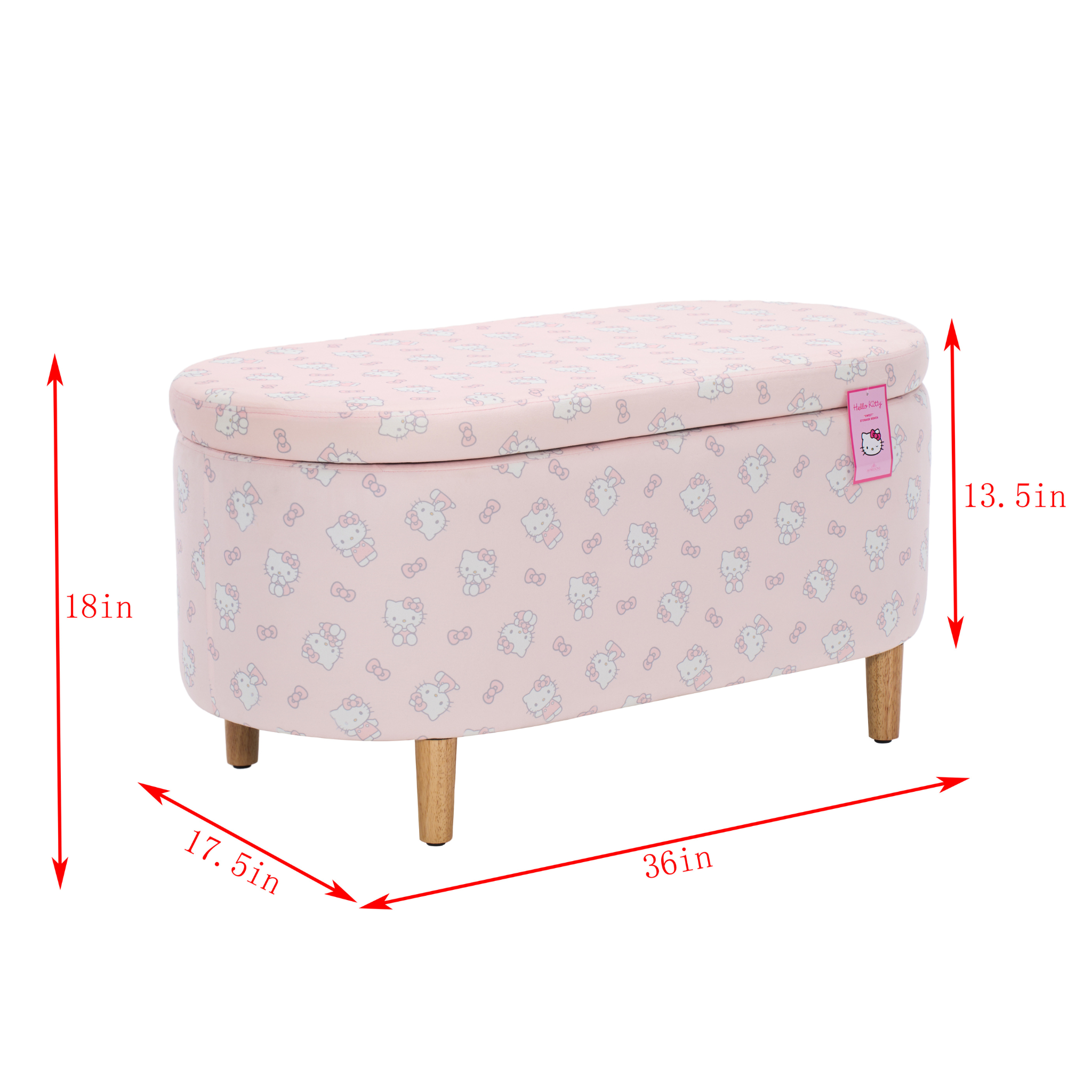 Hello Kitty® SWEET Storage Bench • Impressions Vanity Co.