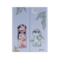 Stitch "Wishes at Night" Trifold Makeup Mirror