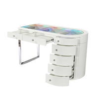 SlayStation® Skyra Premium Vanity Table w / RGB Light