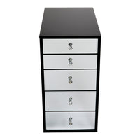 SlayStation® 5-Drawer Mirrored Vanity Storage Unit