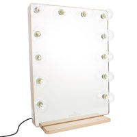 Impressions Hollywood Glow XL 2.0 Vanity Mirror in Champagne Gold with Clear LED, Angled