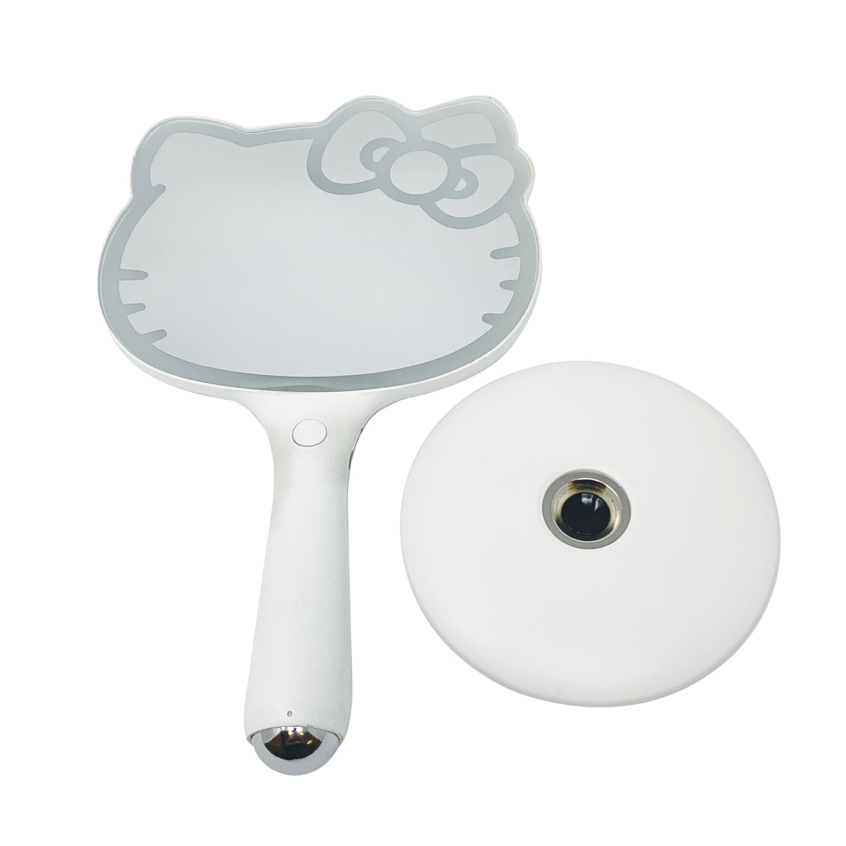 Impressions Hello Kitty LED Handheld Mirror, Makeup Vanity Mirror with Standing Base and Adjustable Brightness