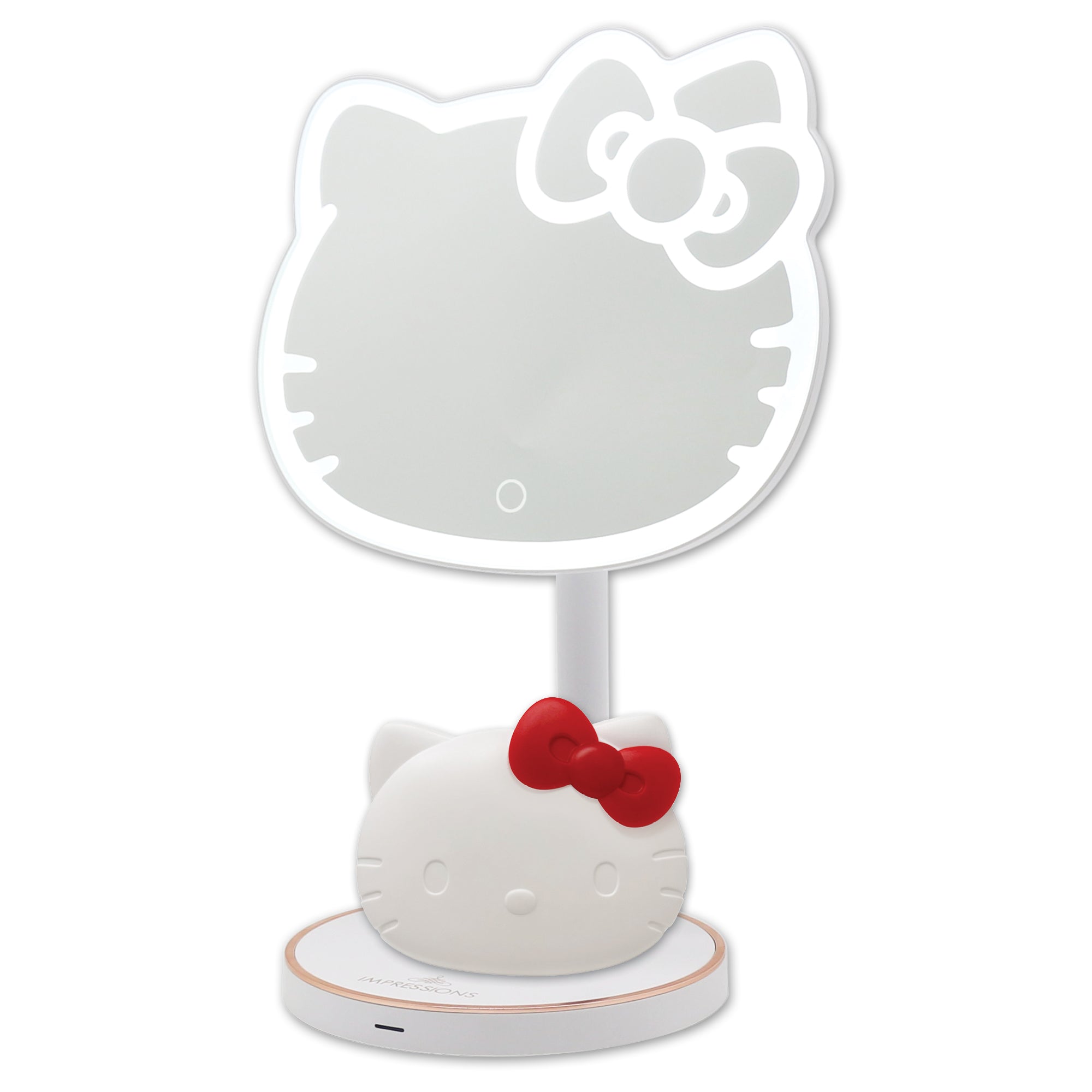 Buy Impressions Vanity Hello Kitty LED Handheld Mirror, Makeup Vanity  Mirror with Standing Base and Adjustable Brightness Online at Low Prices in  India 