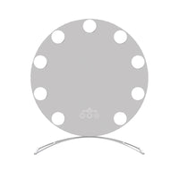 Hollywood Round Tri-tone LED Vanity Mirror