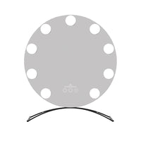 Hollywood Round Tri-tone LED Vanity Mirror