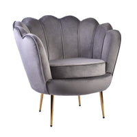 Isabella Channel Tufted Vanity Armchair