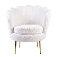 Isabella Channel Tufted Vanity Armchair