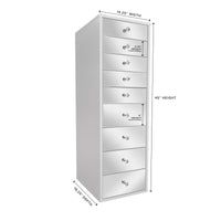 SlayStation® Mirrored 9-Drawers Vanity Storage Unit