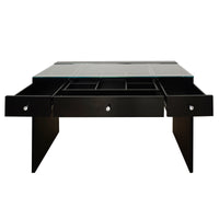 SlayStation Naomi Vanity Table with Glass Tabletop + 4 Drawer Units Bundle