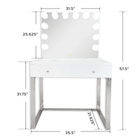 SlayStation® Scarlett Vanity Table + Vanity Mirror Bundle