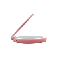 Aurora Compact Mirror with Wireless Power Bank Charging Base