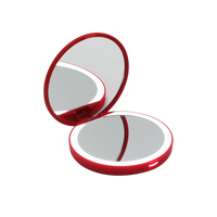 Snow White Compact Mirror with Wireless Power Bank Charging Base