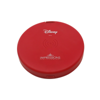 Snow White Compact Mirror with Wireless Power Bank Charging Base