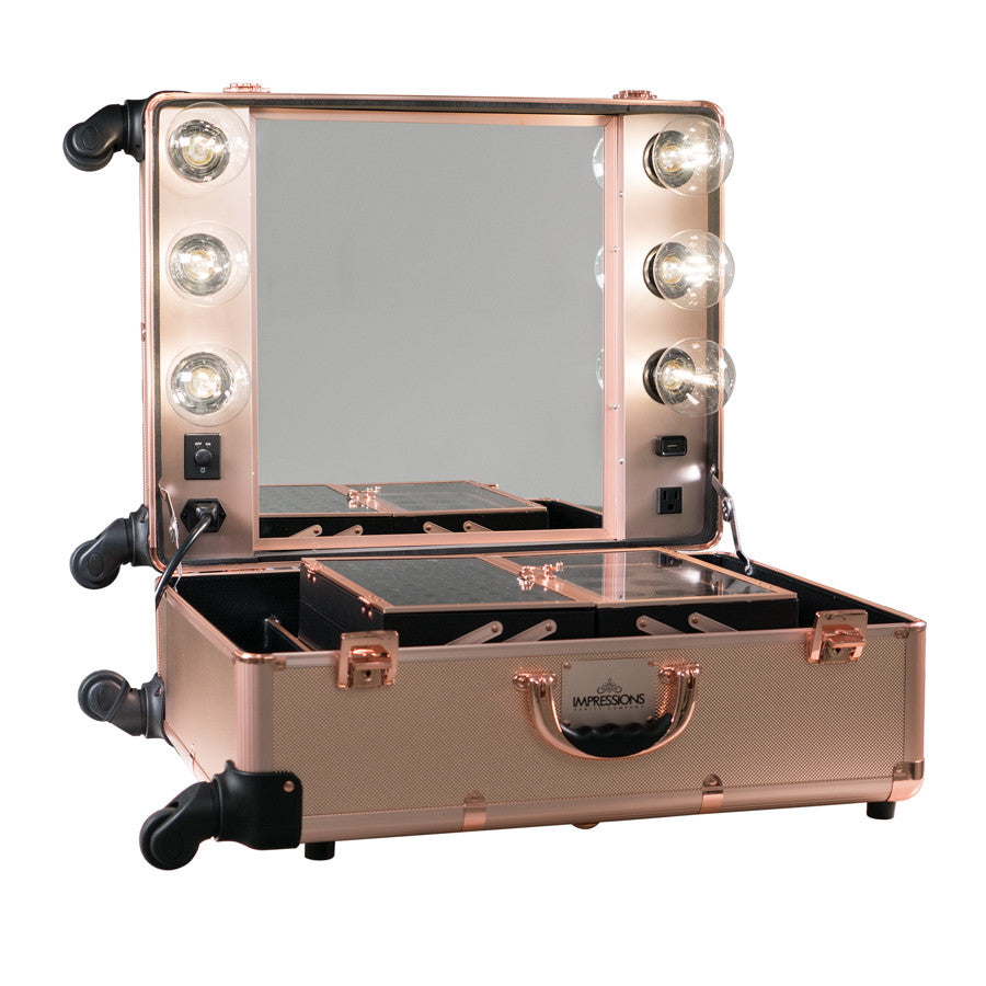 it Luggage  Glitzy - Vanity Case in Metallic Rose Gold