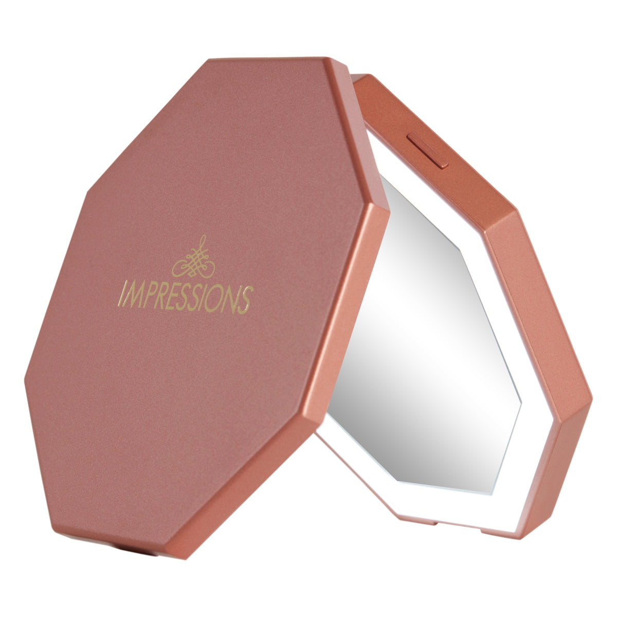 Lissom Design Compact Mirror - Handheld Magnifying Cosmetic Mirror, 3.5 x  2.63-Inch, Chocolate Delights