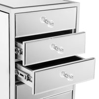 SlayStation® Premium Mirrored 9-Drawers Vanity Storage Unit