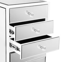 SlayStation® Premium Mirrored 9-Drawers Vanity Storage Unit