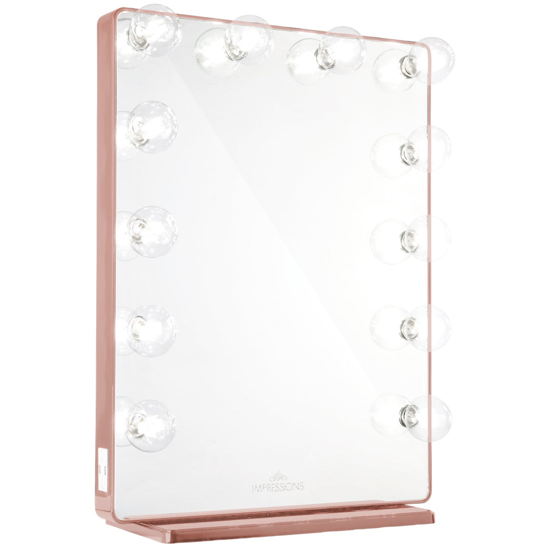 Impressions Hollywood Glow XL 2.0 Vanity Mirror in Rose Gold with Clear LED
